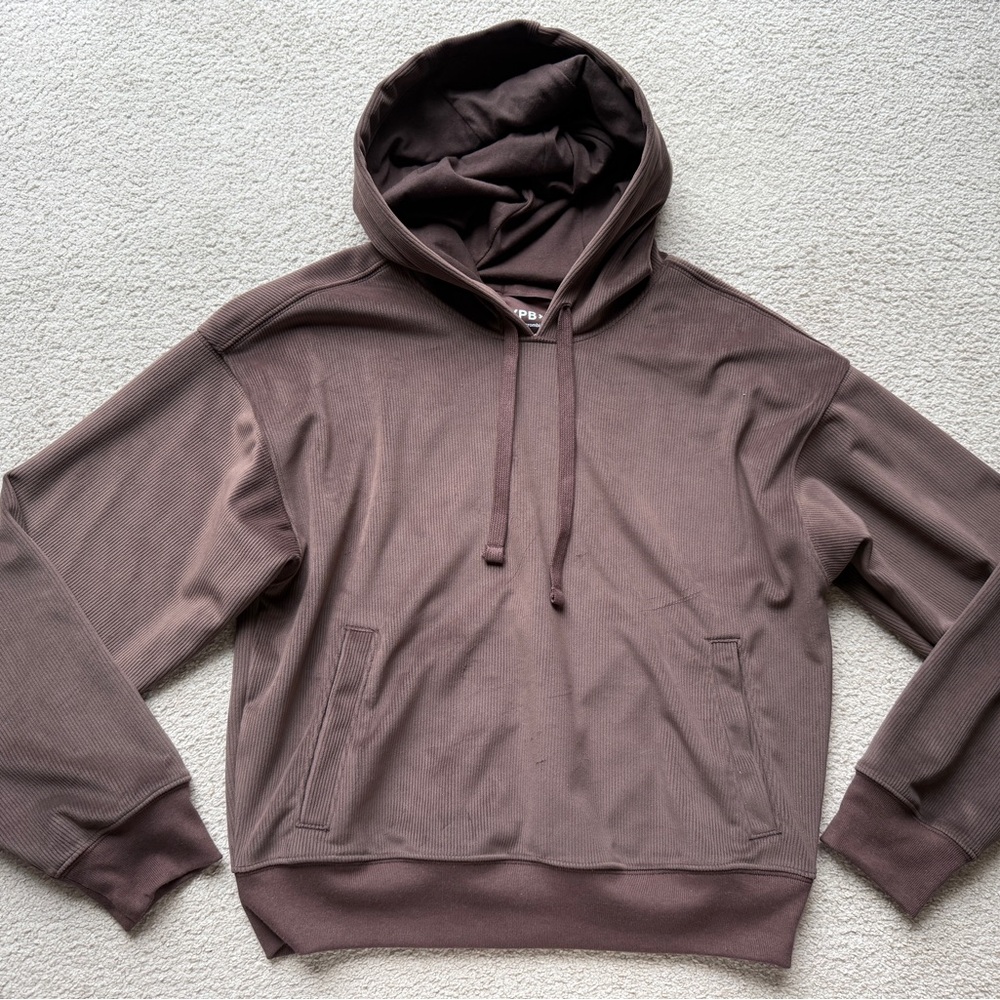YPB Restore Collection Women Cropped Hoodie Your Personal Best Sweatshirt Ribbed
